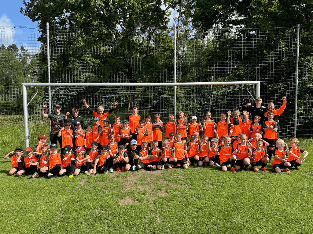Fussball Feriencamp Gruppenfoto